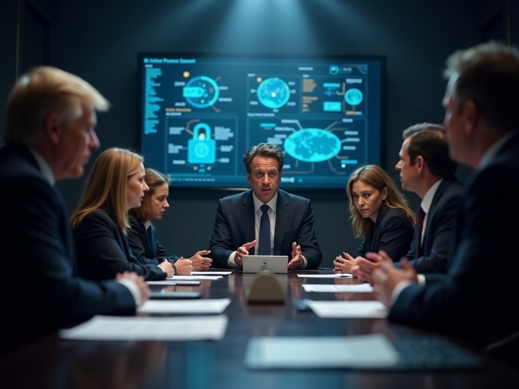 OpenAI's Sam Altman discussed new AI model with US senators following a cyber breach, emphasizing cybersecurity and balanced regulation amidst global competitive pressures and legislative proposals.